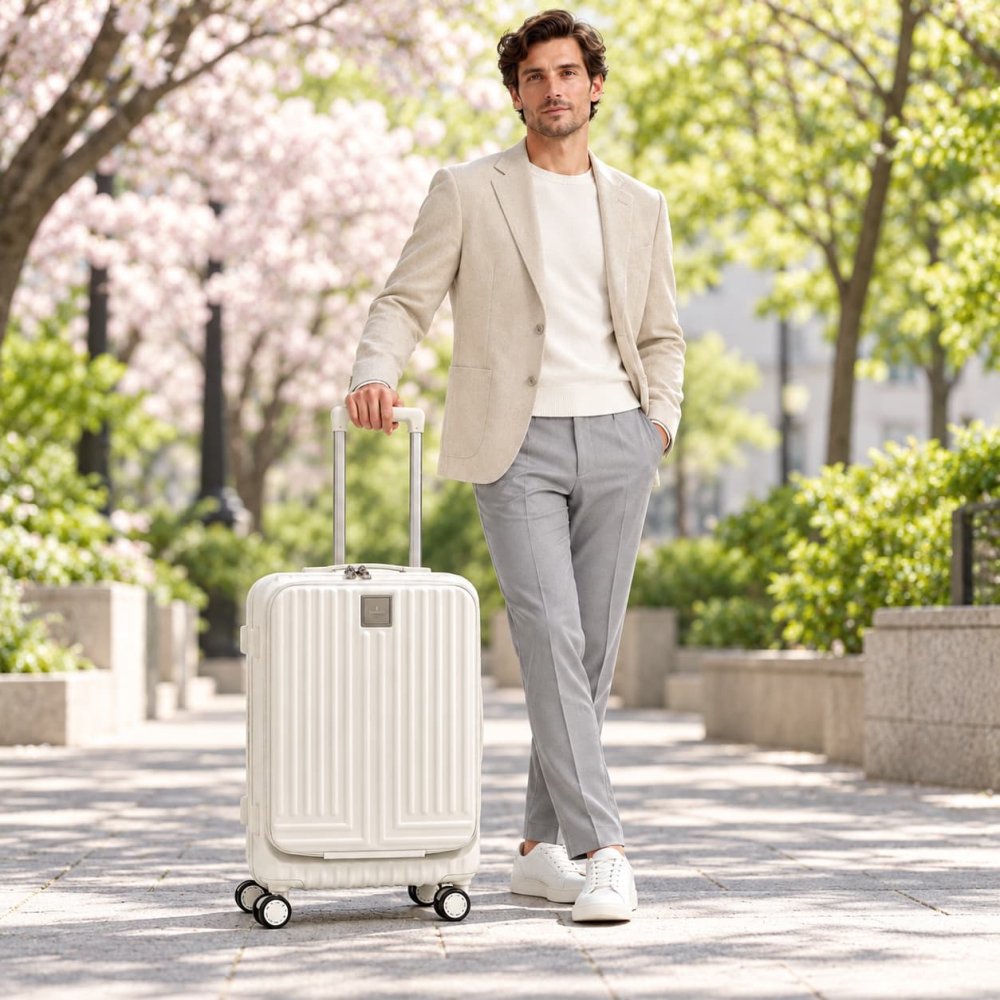 LANVINenBlue ランバンオンブルー ヴィラージュ キャリーケース  36L スーツケース メンズ 宿泊 出張