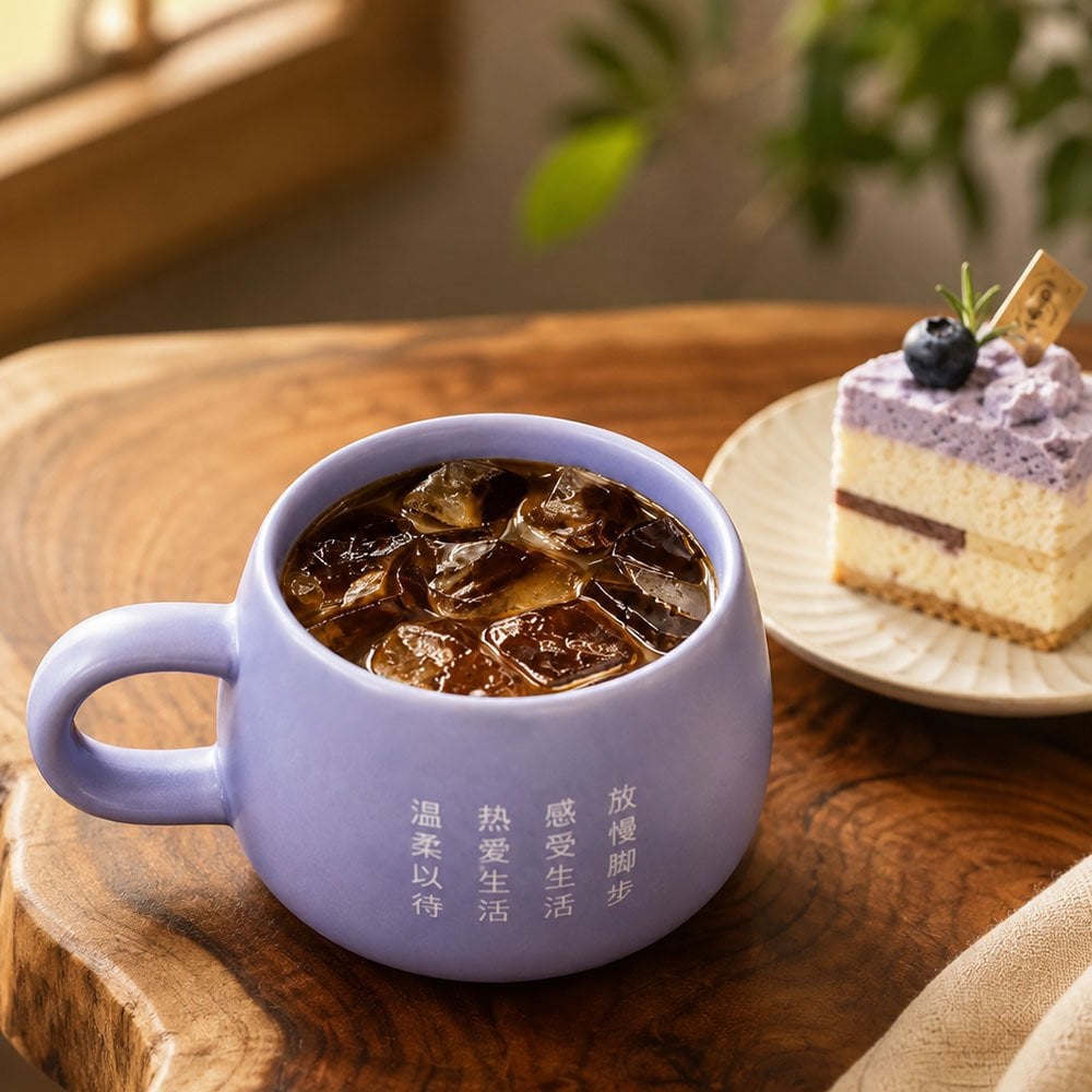 敬老の日 名入れ ギフト SXX マグカップ 日本製丸型カフェ風マグ 単品 木箱入り / プレゼント ギフト 退職 記念 誕生日 古希 喜寿 長寿 祝い 紫 パープル 70歳 77歳
