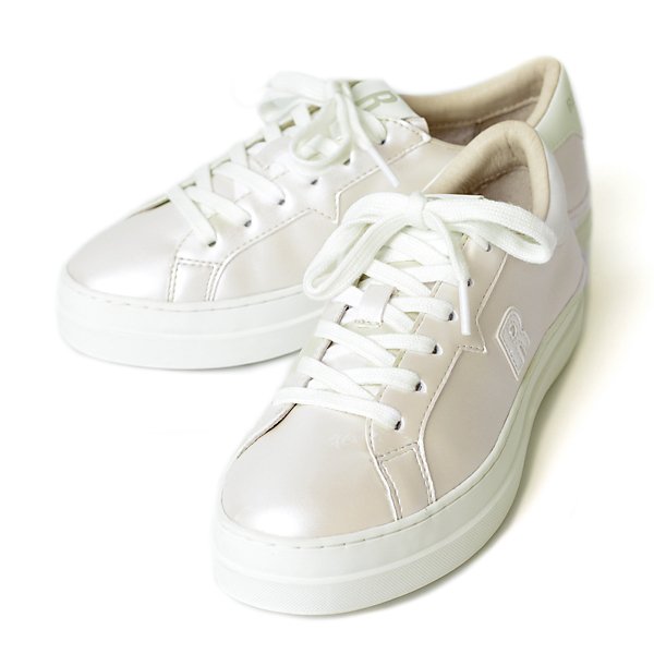 ルコライン スニーカー ルコライン 靴 RUCO LINE RUCO-018BE CALF PU LUX 光沢 ベージュ 合皮 無地 ローカット ファスナー無し ルコライン レディース シューズ パールベージュ RUCO LINE ルコラインスニーカー フラットソール 新作 取扱店 京都 母の日