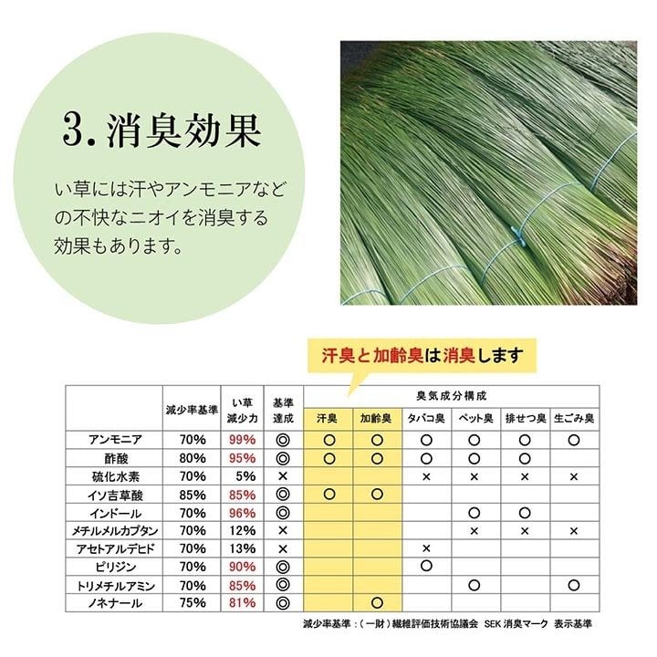 夏ラグ 夏用カーペット 日本製 国産 純国産 沖縄ビーグ ラグ い草 約191×191cm (裏:不織布）