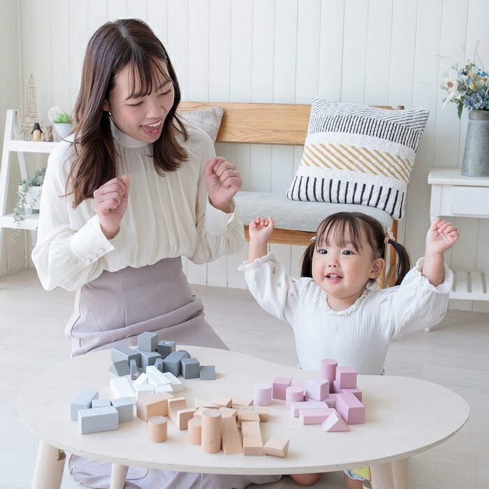 知育玩具 2歳から 木製 積み木 ウドゥンブロックス 50ピース 3色展開 おもちゃ 出産祝い 誕生日プレゼント 男の子 女の子 レーベルレーベル