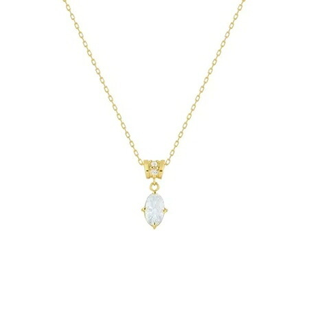 【無料ラッピング】  ヨンドシー 4℃ EAU DOUCE４℃ K10イエローゴールド ネックレス アクアマリン ホワイト トパーズ ブランド 正規品 新品 ギフト プレゼント 人気 おすすめ 誕生日 記念日 クリスマス 送料無料