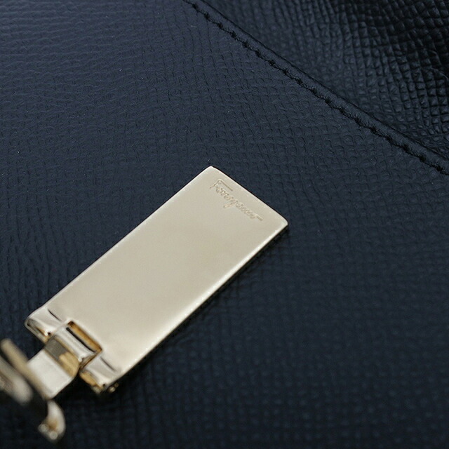フェラガモ FERRAGAMO 二つ折り財布 二折財布 22C-877-0673998 ガンチーニ レディース ウォレット ブラック