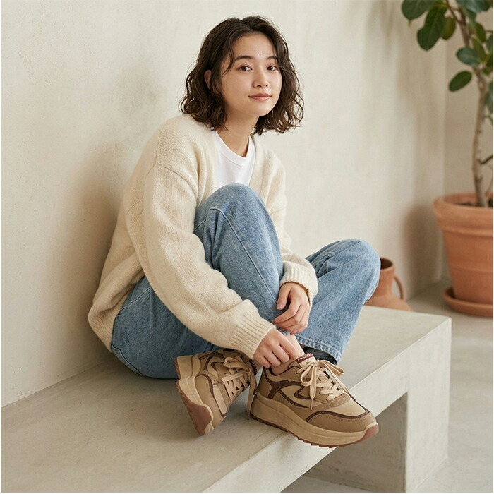 厚底スニーカー レディース 人気 通販 プラットフォームスニーカー ソール厚め ボリュームソール ダッドスニーカー 女性 大人 厚底靴 カジュアル 女子 秋冬 10代 20代 30代 40代 通学 通勤 軽量 軽い 履きやすい 歩きやすい レディース靴