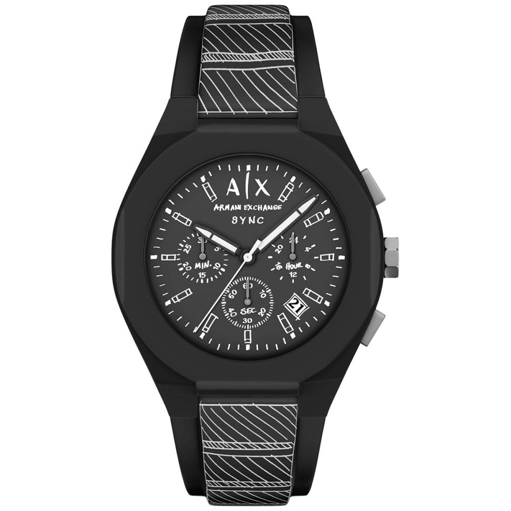 A|X アルマーニ エクスチェンジ ARMANI EXCHANGE 腕時計 メンズ クロノグラフ SYNC シリコン AX4174【2026 新作】