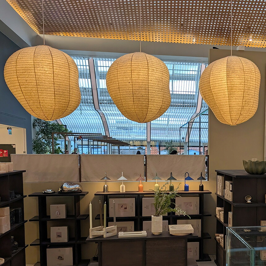 ferm LIVING ファームリビング Kurbis カービス ランプシェード L 高さ80cm （シェードのみ） シェード ジャパンディ 和紙北欧 ランプシェード 天井照明 ペンダントライト シェードのみ 和紙 和モダン