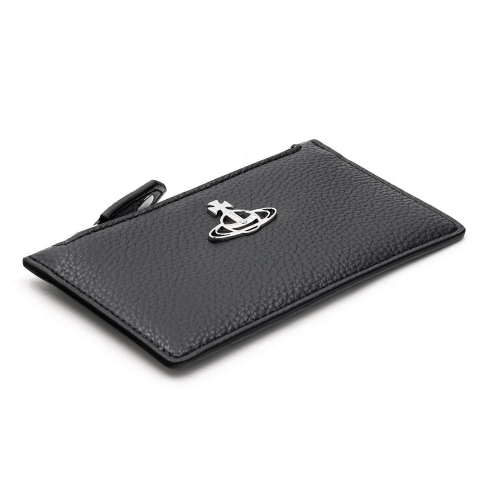 ヴィヴィアンウエストウッド 財布 フラグメントケース メンズ レディース Vivienne Westwood 51110039 S000D PF N403 ブラック RE-VEGAN カードケース コインケース 小銭入れ オーブ ロゴ 薄型 ミニ財布