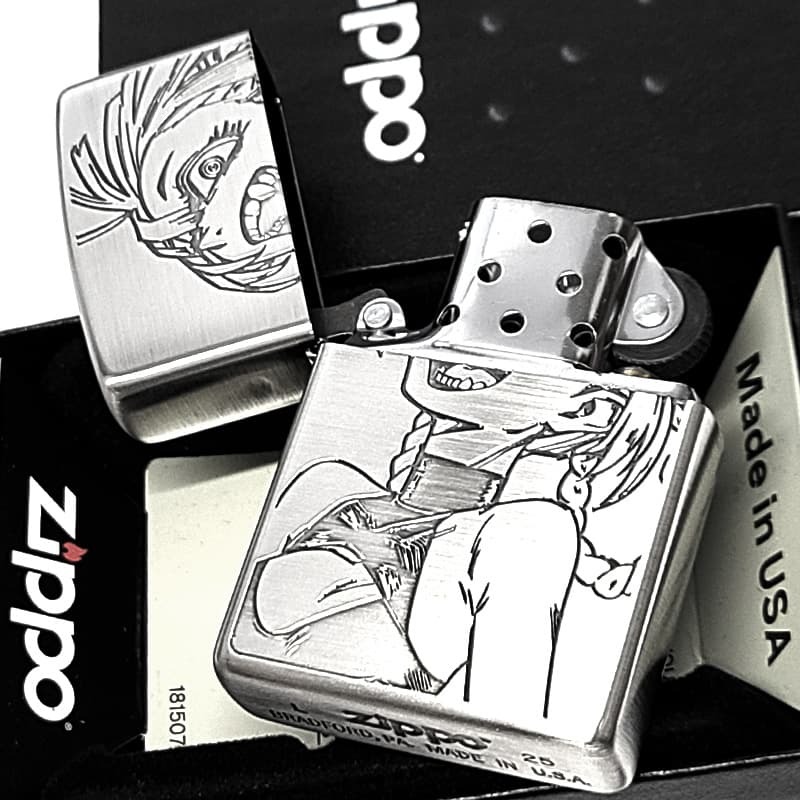 ZIPPO よふかしのうた Season2 七草ナズナA ジッポー ライター シルバー エッチング彫刻 両面加工 可愛い アニメ キャラクター かわいい メンズ レディース ギフト プレゼント