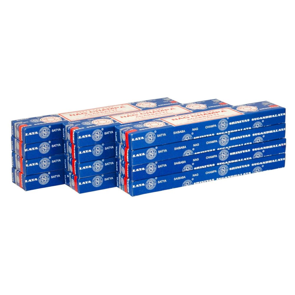 サティヤ SATYA スティックタイプ SAI BABA NAG CHAMPA サイババ ナグチャンパ 1ケース 12箱入り 約144本 セット エコノミー