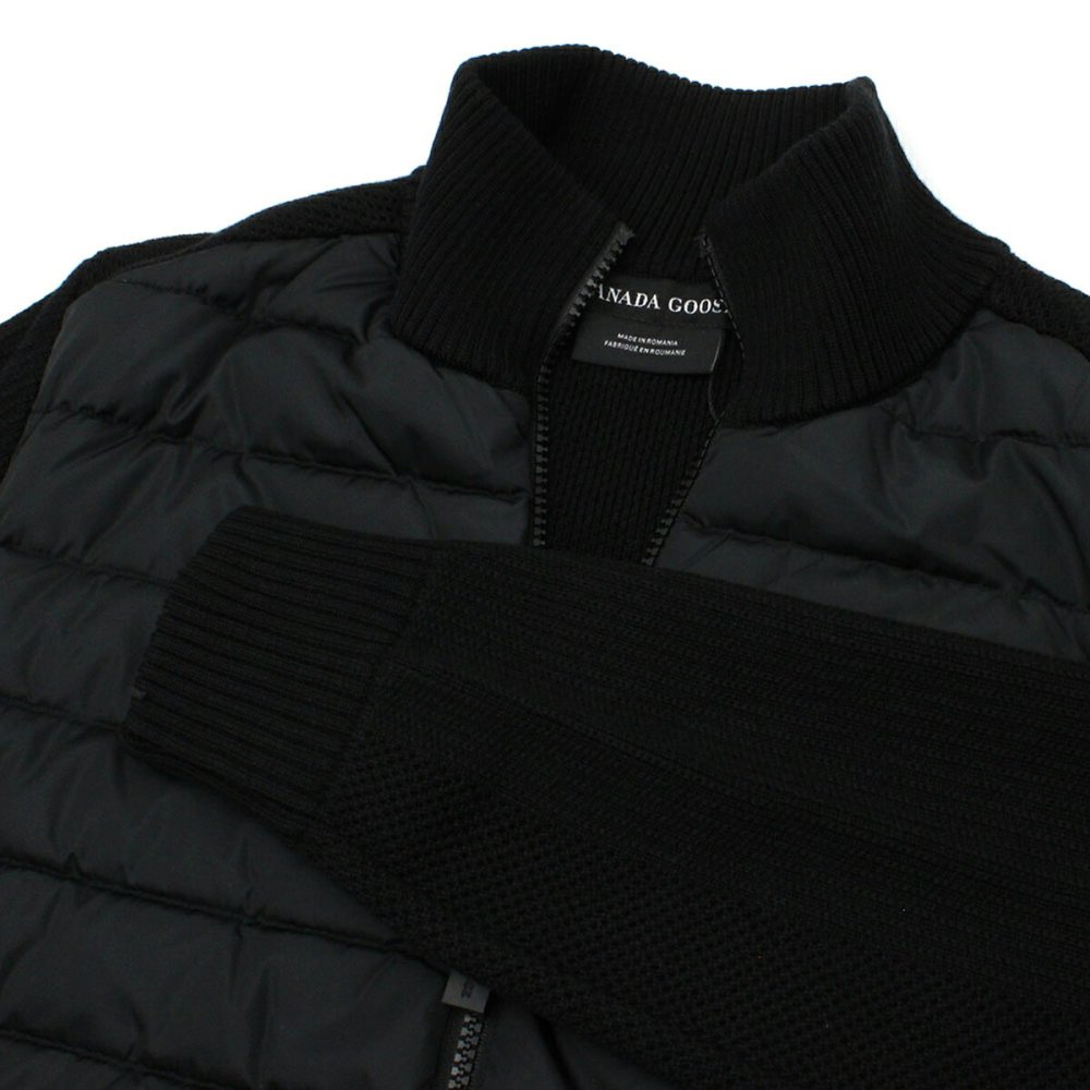 カナダグース CANADA GOOSE ジャケット ニット HYBRIDGE KNIT JACKET 6830M 9061 メンズ ブラック 海外正規品