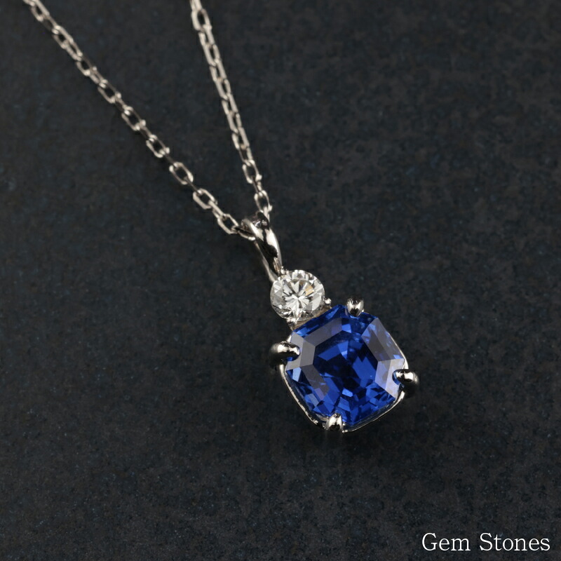  ブルーサファイア 　１．０４６ct 　ダイヤモンド　ネックレス 　ペンダント プラチナネックレス Pt900　ネックレス レディース 一粒ネックレス  誕生石 シンプル Drops