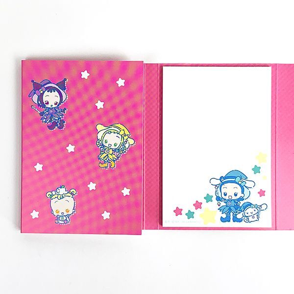 おジャ魔女どれみ パタパタメモ おジャ魔女×サンリオキャラクターズ メモ帳 ピンク グッズ
