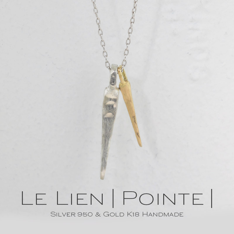  le lien pointe ゴールド シルバー ネックレス シンプル 可愛い 棒 バー プチ つけっぱなし お洒落 レディース 18金 K18 地金 ペンダント ジュエリー アクセサリー プレゼント ギフト 記念日