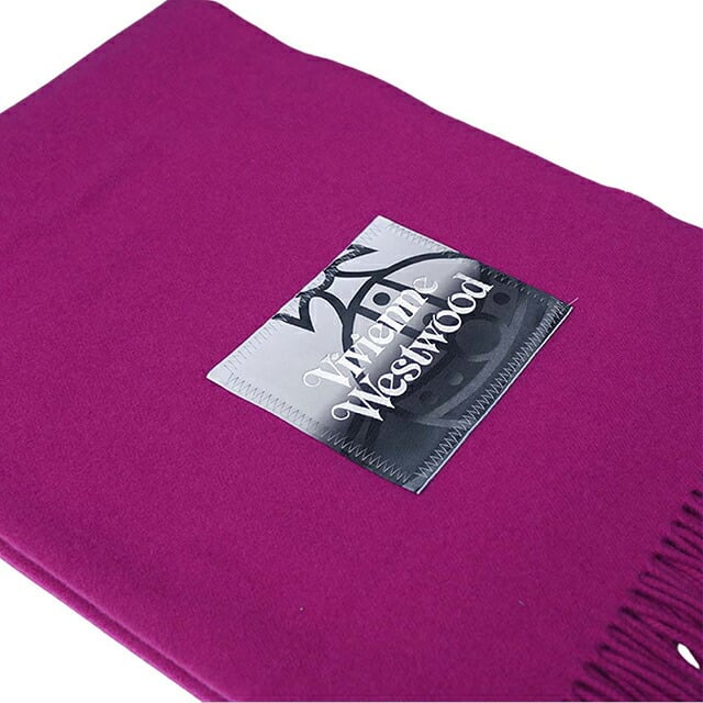 ヴィヴィアンウエストウッド VIVIENNE WESTWOOD NURIA STOLE マフラー 8103013J-W010X-G410-FUCHSIA ユニセックスフーシャ マフラー