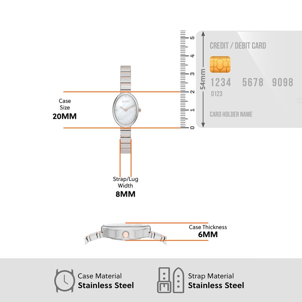 スカーゲン SKAGEN 腕時計 レディース 二針 ANITA OVAL ツートーン  SKW3184【2026 新作】
