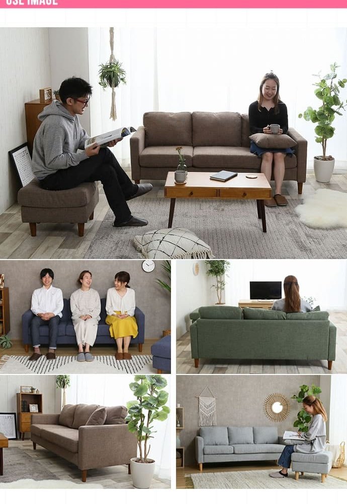 ソファ 座椅子 カウチ ー 3人掛け コーナー l字 ヘッドレスト クッション ロータイプ おしゃれ ロー ポケットコイル ファブリック リビング