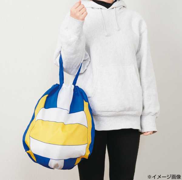 エコバッグ バレーボール ボール型 折りたたみ 軽量 スポーツバッグ 買い物バッグ 買い物袋 撥水 収納ポーチ付き バレー部 部活 練習着入れ 観戦グッズ 雑貨 プレゼント ギフト セトクラフト