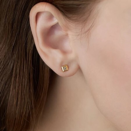 【無料ラッピング】  ヨンドシー 4℃ The Tidal K10イエローゴールド ピアス 片耳用 ダイヤモンド ブランド 正規品 新品 ギフト プレゼント 人気 おすすめ 誕生日 記念日 クリスマス 送料無料