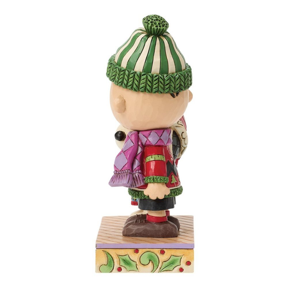 スヌーピー&チャーリー クリスマスセーター 17cm クリスマス | ジムショア ピーナッツ グッズ フィギュア 人形 置物 彫刻 Jim Shore 正規輸入品