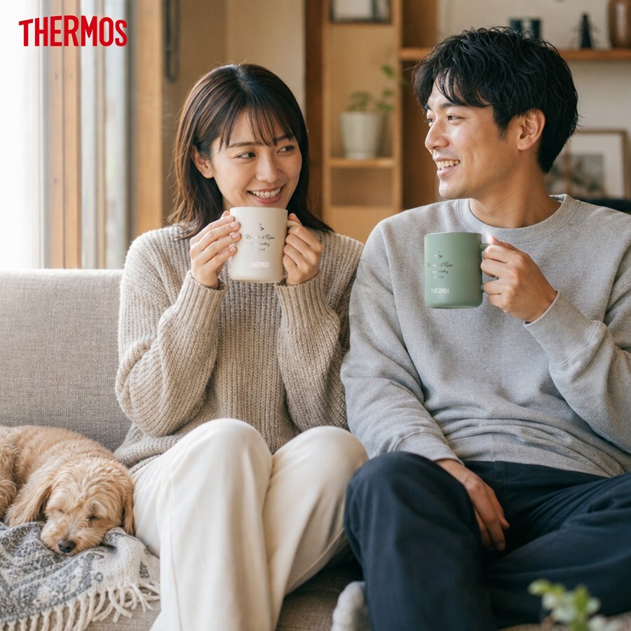 名入れ マグカップ サーモス マグ ペア セット Thermos JDG-282C JDG-352 JDG-452Cペアギフト お揃い グラス 結婚祝い プレゼント 結婚 祝い 新築祝い 夫婦 両親 カップル 誕生日 銀婚式 記念品 名前入り おしゃれ ギフト ラッピング 実用的 母の日 父の日 60代 70代