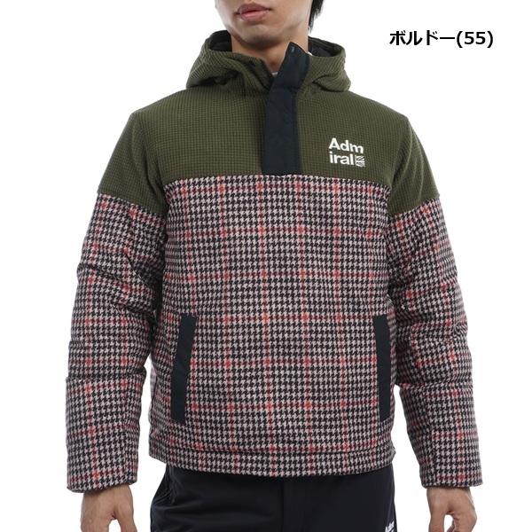 アドミラル ゴルフ メンズ ボアミックス 中綿ハーフジップアノラック ADMIRAL GOLF ADMA488 秋冬モデル お誕生日祝い お祝い 記念品 お父さん 父の日 彼氏 男性 30代 40代 50代 60代  還暦祝い 敬老の日 人気プレゼント プレゼント