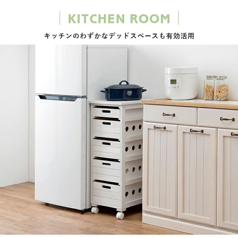 キッチンストッカー キャスター付き 幅30cm キッチン 隙間収納 収納棚 野菜ストッカー リビング キッチン収納 洋服収納 桐 木製 スリム おしゃれ シンプル リビング収納 ランドリー収納 野菜 ベジタブル 果物 食品ストッカー 幅30センチ 家具