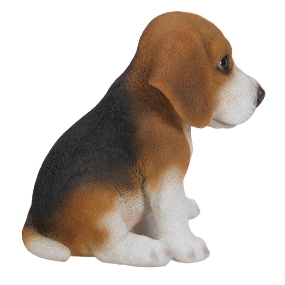 置物 woobia ウービア 犬 トライカラー お座りビーグル 子犬 奥行15.5cm 三色 垂れ耳 リアル 本物そっくり イギリス生まれ 職人手彩色 縁起物 戌年 玄関 インテリア 新築祝い 引っ越し祝い 開店祝い 出産祝い 誕生日 お祝い ギフト プレゼント 犬好き ビーグル好き
