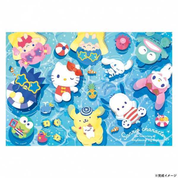 【10月13日入荷分予約受付中】 サンリオ ジグソーパズル 300ピース サマーフローティング キャラクター グッズ 子供 大人 パズル 300-069 ハローキティ マイメロディ シナモロール クロミ ポムポムプリン ギフト プレゼント 知育玩具 室内遊び サンリオ正規ライセンス品