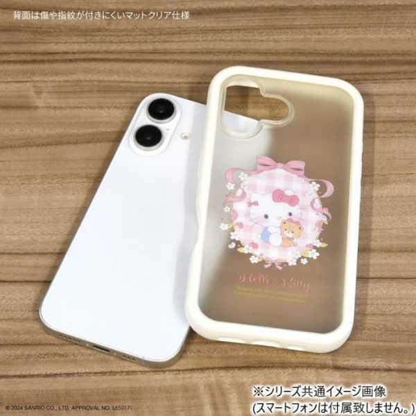 iPhone16 ケース サンリオ シナモロール プランプフレーム ハイブリッド 耐衝撃 スマホケース カバー キャラクター かわいい クリア マット加工 ストラップホール付き サンリオ正規ライセンス品