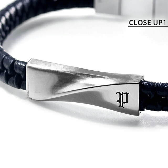 ポリス ブレスレット メンズ ブランド POLICE CONTORTO GB0081706 ネイビー シルバー アクセサリー