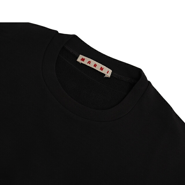 マルニ MARNI トレーナー スウェット マルニキッズ ms340u-m01612-m00v0-0m900-12y キッズ レディース 0M900 ブラック スウェット