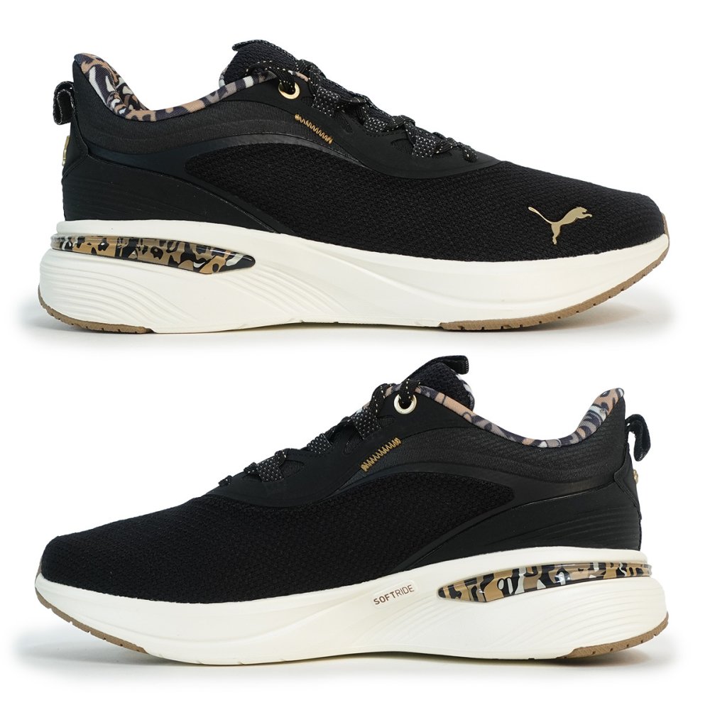 プーマ  PUMA  レディース スニーカー ソフトライドチャームアニマルウィメンズ 313963 01 プーマブラック/ソフトトープ SOFTRIDE CHARM ANIMAL WNS
