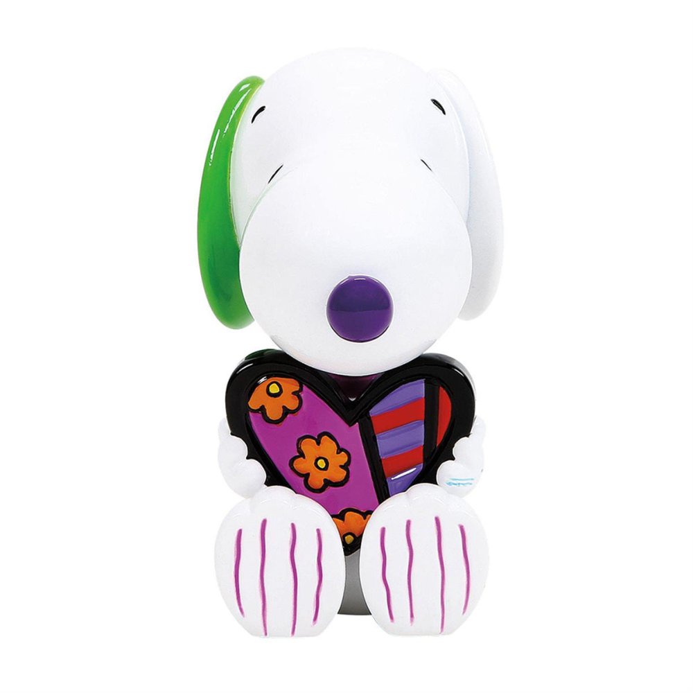 ロメロ ブリット Romero Britto ピーナッツ ブリット Peanuts Britto スヌーピー ハート ミニ 置物 フィギュア 人形 6019029 インテリア