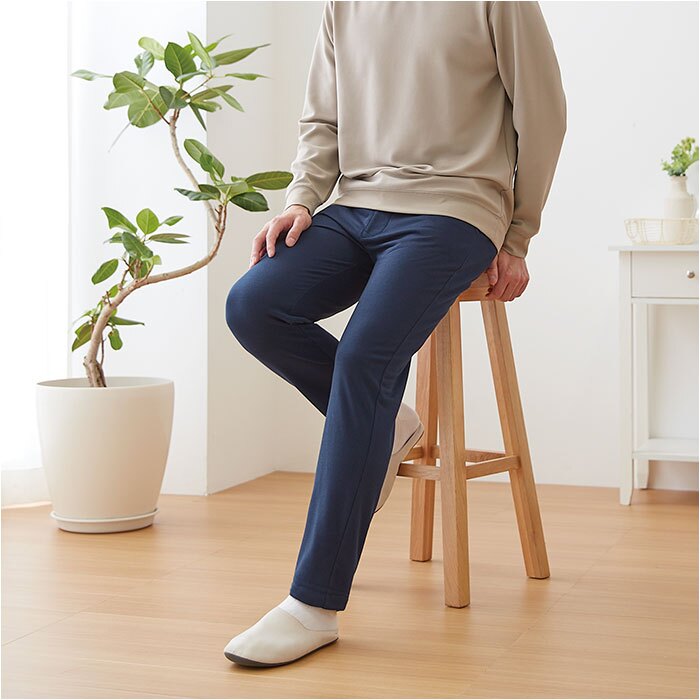 メンズ 裏起毛パンツ 通販 らくちんパンツ あったかズボン 防寒パンツ秋冬 スラックス 総ゴム ベルトループあり 前開きファスナー 総ゴムズボン ルームウェア ストレッチズボン 長ズボン ふんわり裏起毛 お出かけパンツ 寒さ対策 リラックスパンツ 部屋着