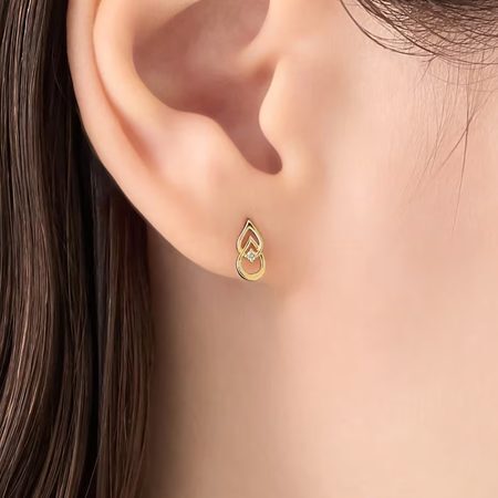 【無料ラッピング】 ヨンドシー 4℃ ピアス K10 ピンクゴールド しずく シンプル 上品 ダイヤモンド レディース ブランド 正規品 新品 ギフト プレゼント 人気 おすすめ 誕生日 記念日 クリスマス 送料無料 4cd522655