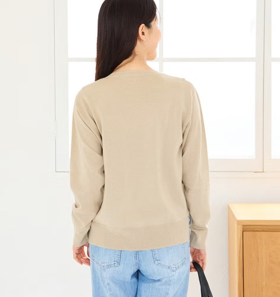 【送料無料】授乳服〈授乳/マタニティ〉Vネックニットトップス