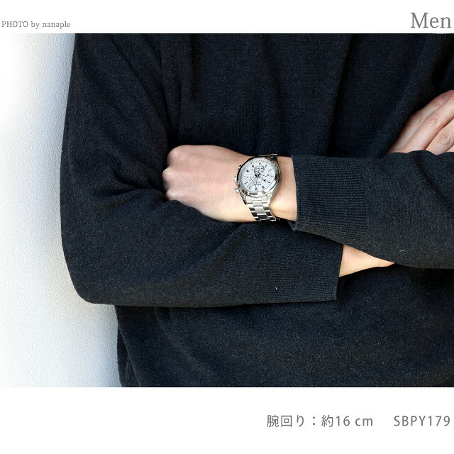 アウトレット セイコーセレクション Sシリーズ ソーラー 腕時計 ブランド メンズ クロノグラフ SEIKO SELECTION SBPY179 アナログ ホワイト 白