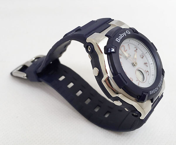 BABY-G カシオ ネイビー BGA-1100-2BJF ソーラー電波 プレゼント腕時計 ギフト  ラッピング無料 baby-g  手書きのメッセージカードお付けします ほんのり好きでいてください