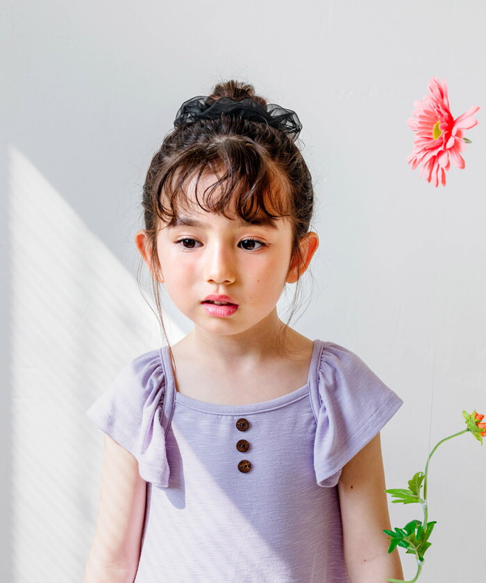 Rora シュシュ 通販 腕飾り 髪飾り女の子 子供用シュシュ ドット柄水玉 透け感 ボリューム髪留め 姉妹お揃いコーデ 親子リンクコーデ フォーマル発表会 通園通学おしゃれ プレゼントギフト 簡単ヘアアレンジ ヘアアクセサリー モノトーン 姉妹