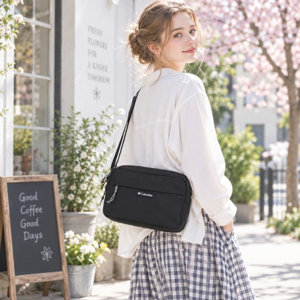 Columbia コロンビア ショルダーバッグ ショルダー SunnysidePark 斜め掛け かばん バッグ 普段使い レディース メンズ ギフト プレゼント ブラック pu7286