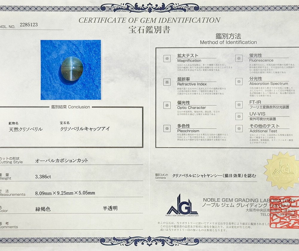 クリソベリルキャッツアイ 3.386ct ルース 宝石 裸石 クリソベリル ブラウン イエロー キャッツ ネコ ジュエリー オリジナル 制作 コレクション 誕生石 10月 記念 お守り 誕生日