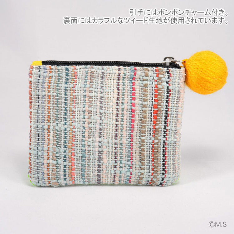  タマオワールド スパンコール刺繍ポーチ コジコジ mushroom 定形外 送料無料 POC3759 スパンコール 刺繍 ポーチ 小銭入れ