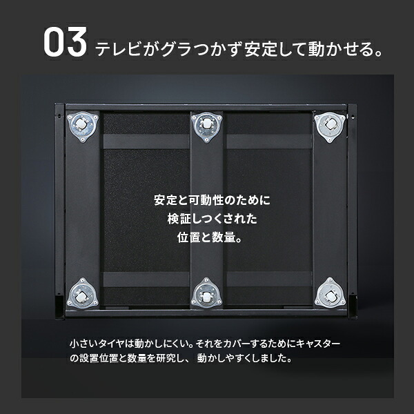 WALLインテリアテレビスタンド M1CASTER 収納付きキャスタースタンド 32～65v対応 壁寄せ 自立型 テレビ台 TVスタンド 背面収納 コード収納 ホワイト 白 ブラック 黒 ウォールナット ブラウン 震度7耐震試験済み 新生活