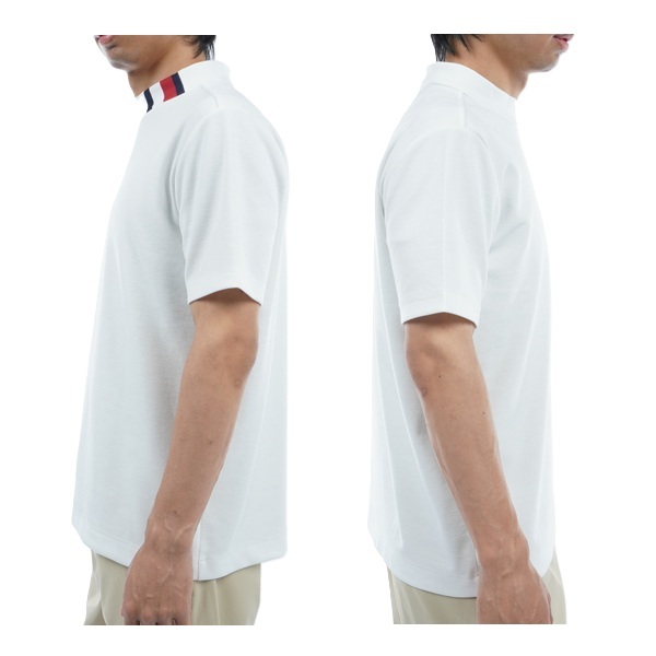 トミーヒルフィガー ゴルフ メンズ ボックスロゴ 半袖モックネックシャツ TOMMY HILFIGER GOLF THMA412 春夏モデル お誕生日祝い お祝い 記念品 お父さん 父の日 彼氏 男性 30代 40代 50代 60代  還暦祝い 敬老の日 人気プレゼント プレゼント