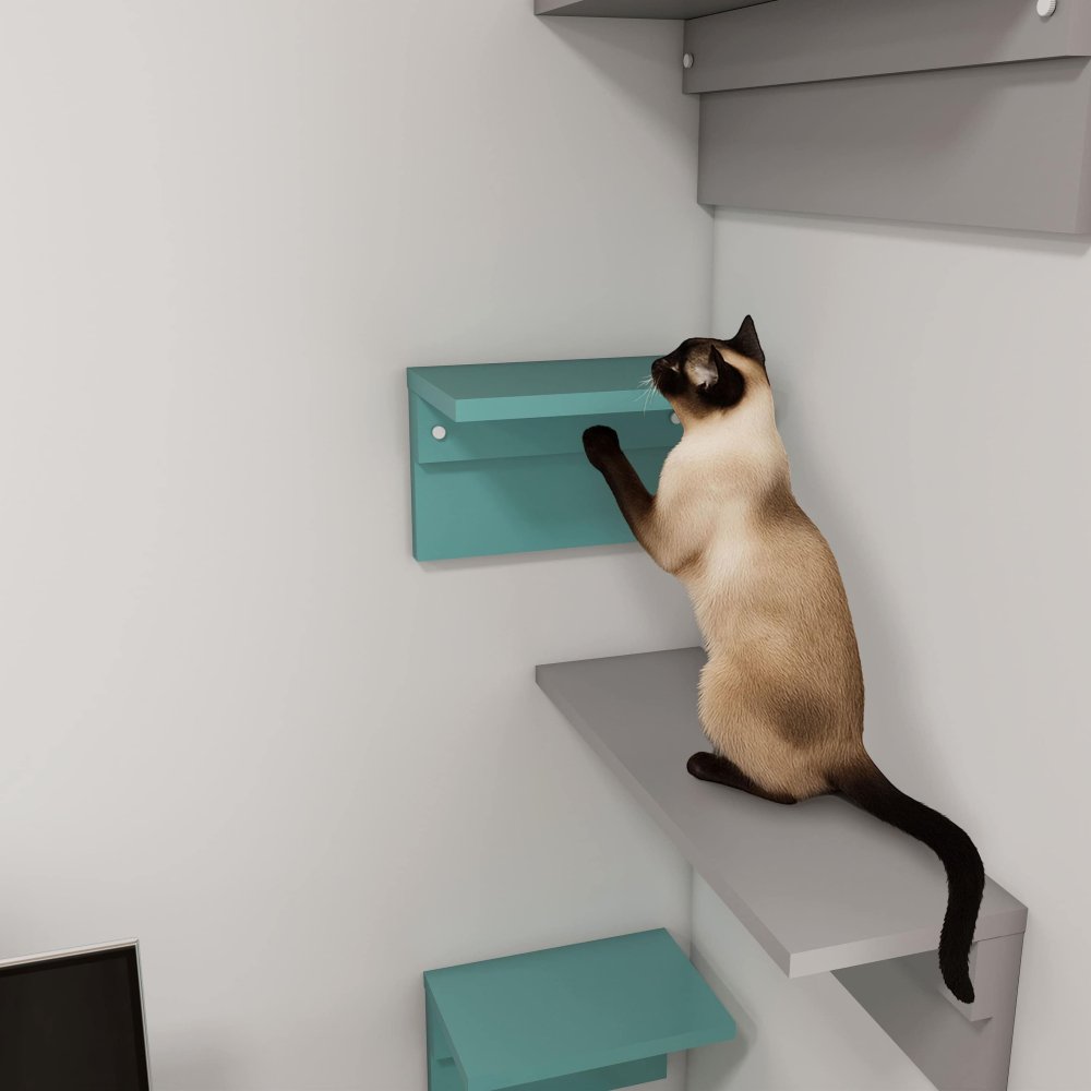 キャットウォーク 壁掛け 幅29.8cm 猫家具 日本製 完成品 arneco Board Walk S aino キャットタワー キャットステップ 壁面収納 猫用家具 多頭飼い 運動不足対策 ペット家具 猫用品 犬用品 省スペース リビング インテリア