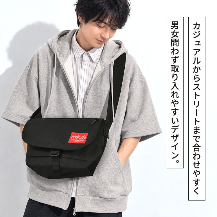 マンハッタンポーテージ メッセンジャーバッグ Manhattan Portage メンズ レディース 撥水 軽量 コーデュラ B5 大きめ バックル 斜めがけ ショルダーバッグ フラップ 肩掛け ウエストバッグ ナイロン 黒 おしゃれ シンプル 通勤 通学 旅行 カジュアル アウトドア ブランド