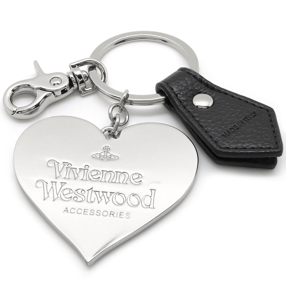 ヴィヴィアンウエストウッド キーホルダー キーリング Vivienne Westwood メンズ レディース ブラック VW4281 (82030131W-OM0014-N403) 【ラッピング無料 誕生日 お祝い プレゼント ギフト 贈り物】