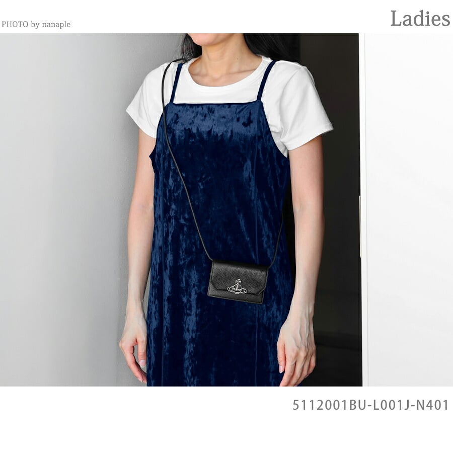 ヴィヴィアン ウエストウッド カードケース コンパクト レディース ブランド Vivienne Westwood ロゴ 5112001BU L001J N401 BLACK ビビアン