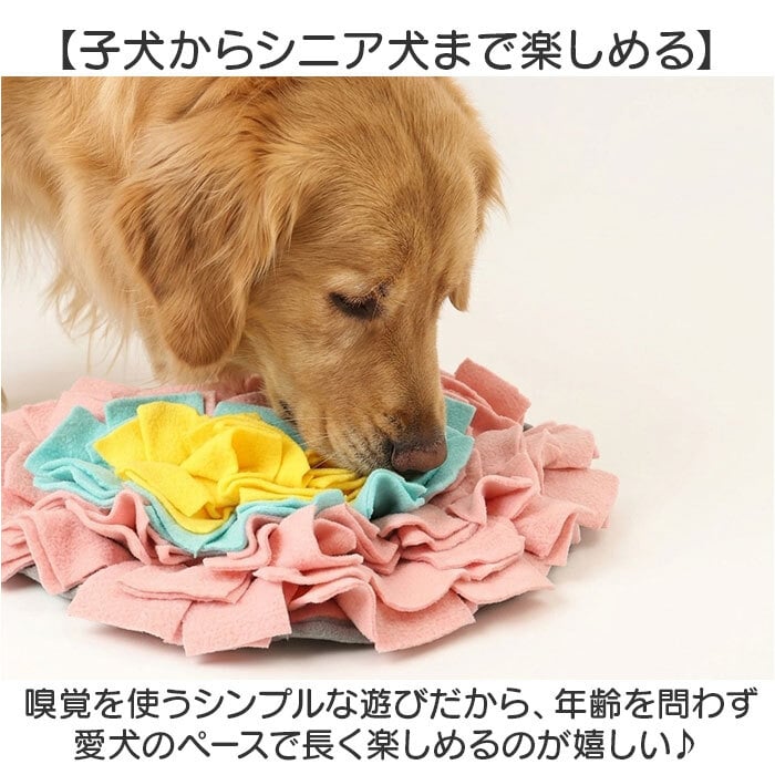 ノーズワークマット 通販 犬用知育玩具 ペットおもちゃ ストレス解消グッズ 運動不足解消 嗅覚トレーニング ハート型 フリース素材マット 可愛いペットグッズ 小型犬中型犬 室内遊びおもちゃ おやつ探しゲーム 訓練毛布ペット用 知育トイ 脳トレ玩具 ギフト