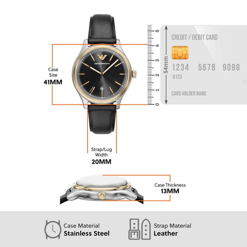 エンポリオアルマーニ EMPORIO ARMANI 腕時計 メンズ レザー AR11834【2026 新作】